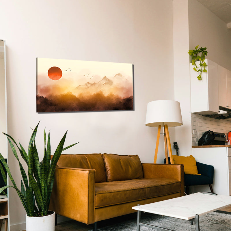 Sunrise Canvas Painting – A Breathtaking Start to Your Day