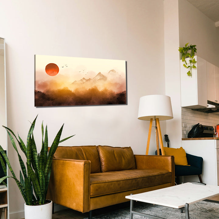 Sunrise Canvas Painting – A Breathtaking Start to Your Day